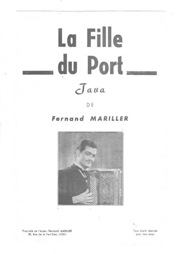 télécharger la partition d'accordéon La fille du port (Java) au format PDF
