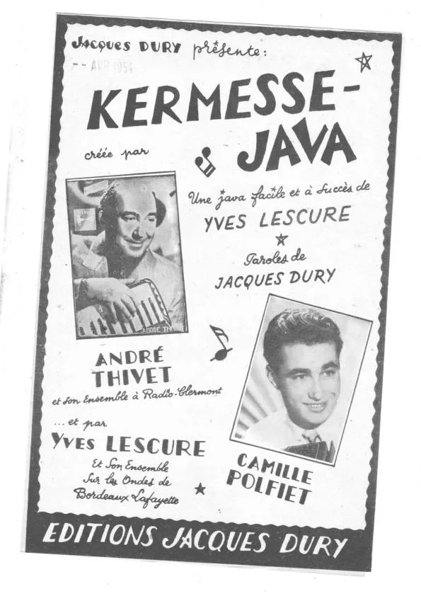 télécharger la partition d'accordéon Kermesse Java au format PDF
