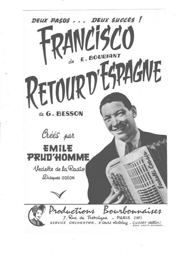 télécharger la partition d'accordéon Retour d'Espagne (Orchestration) (Paso Doble) au format PDF