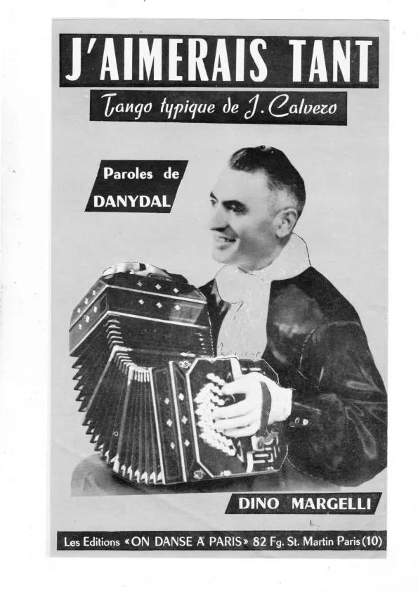 télécharger la partition d'accordéon J'aimerais tant (Tango Typique) au format PDF