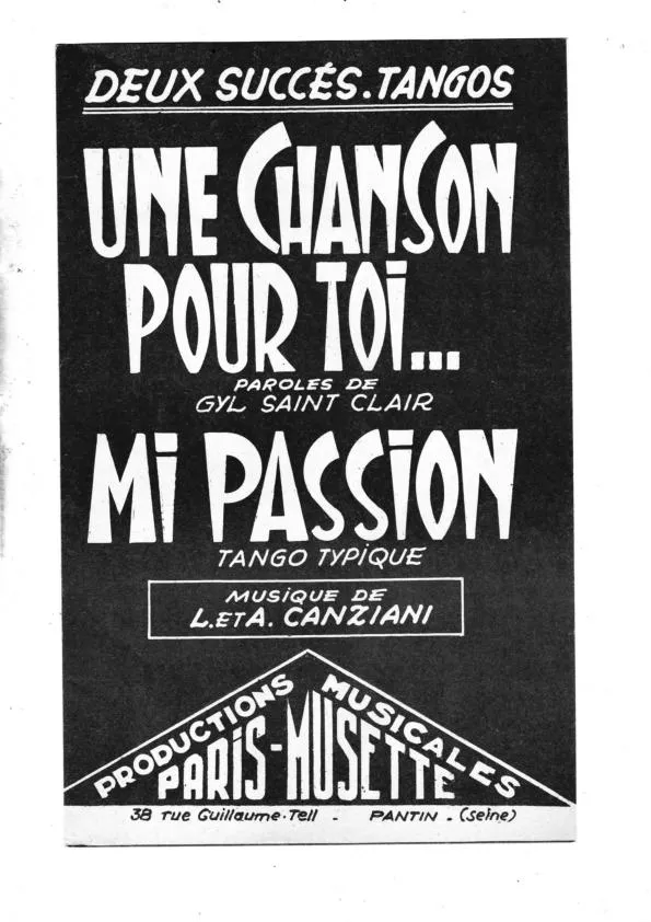 télécharger la partition d'accordéon Mi Passion (Tango Typique) au format PDF