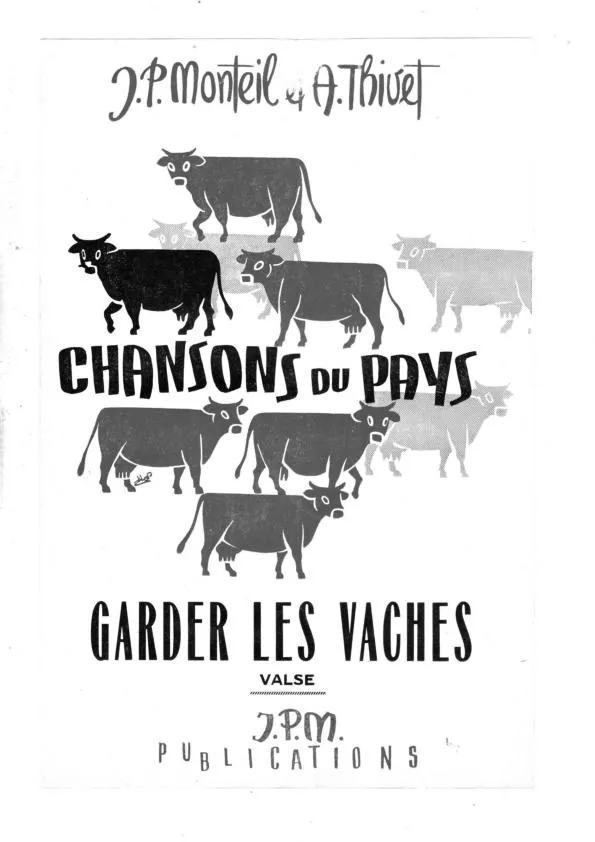 télécharger la partition d'accordéon Garder les vaches (Valse Chantée) au format PDF
