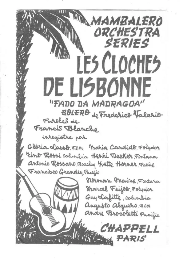 télécharger la partition d'accordéon Les cloches de Lisbonne (Fado da Madragoa) (Orchestration Complète) (Boléro) au format PDF