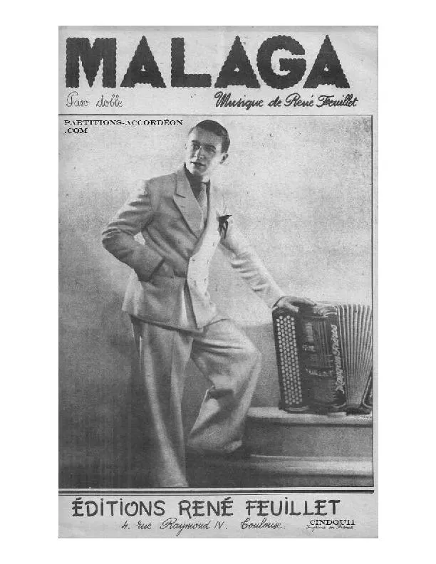 télécharger la partition d'accordéon Malaga (Orchestration) (Paso Doble) au format PDF