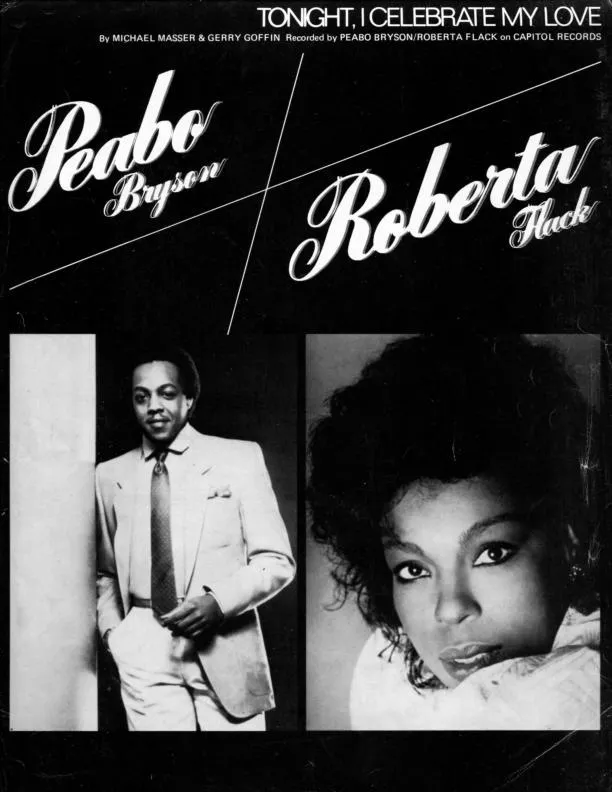 télécharger la partition d'accordéon To night I celebrate my love (Chant : Peabo Bryson et Roberta Flack) au format PDF