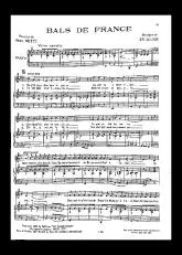 télécharger la partition d'accordéon Bals de France (Chant : André Claveau) au format PDF