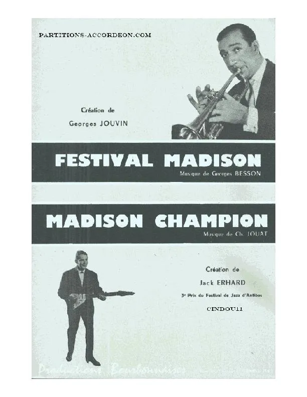 télécharger la partition d'accordéon Madison Champion au format PDF