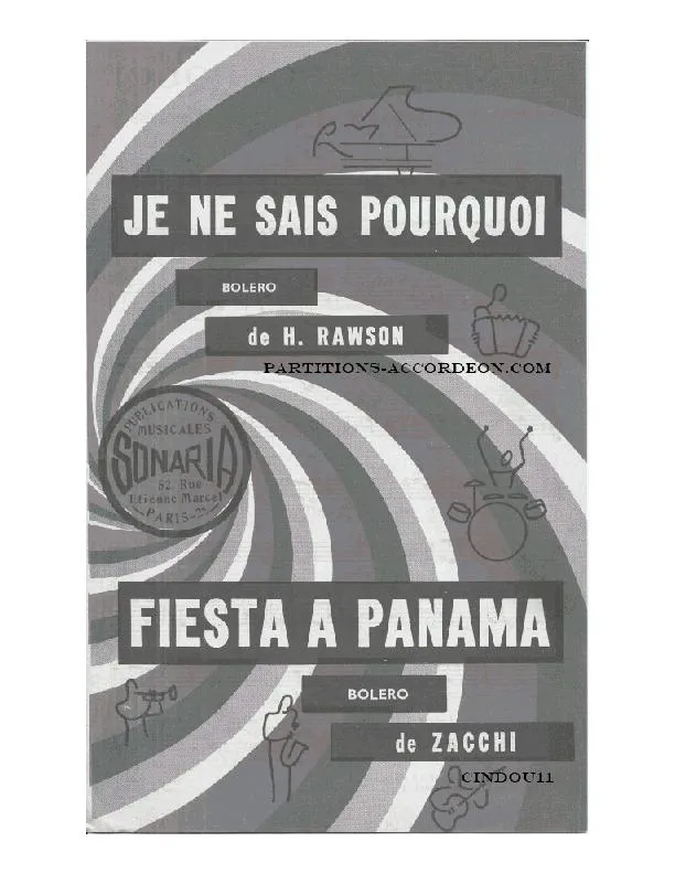 télécharger la partition d'accordéon Fiesta à Panama (Orchestration) (Boléro) au format PDF