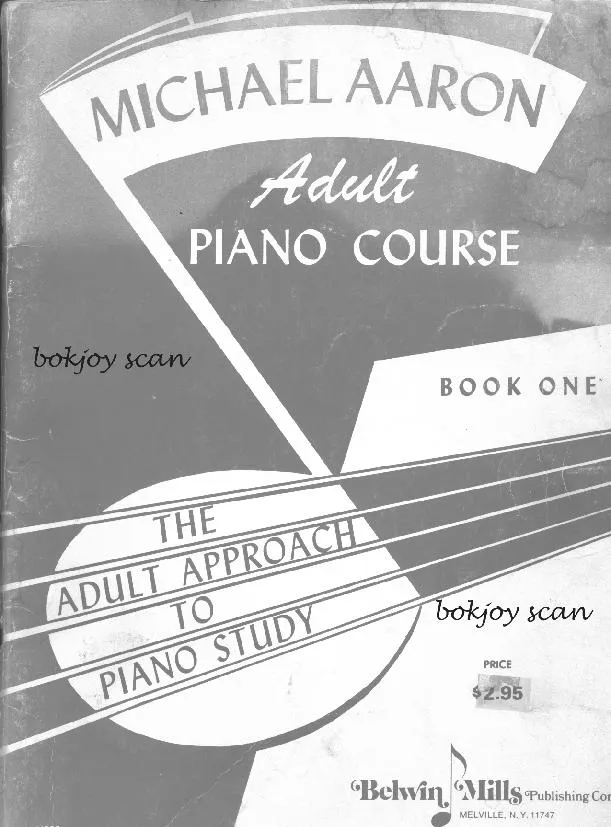 télécharger la partition d'accordéon Adult Piano Course (Book One) au format PDF