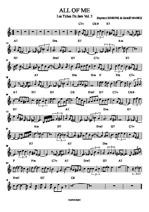 télécharger la partition d'accordéon All of me au format PDF