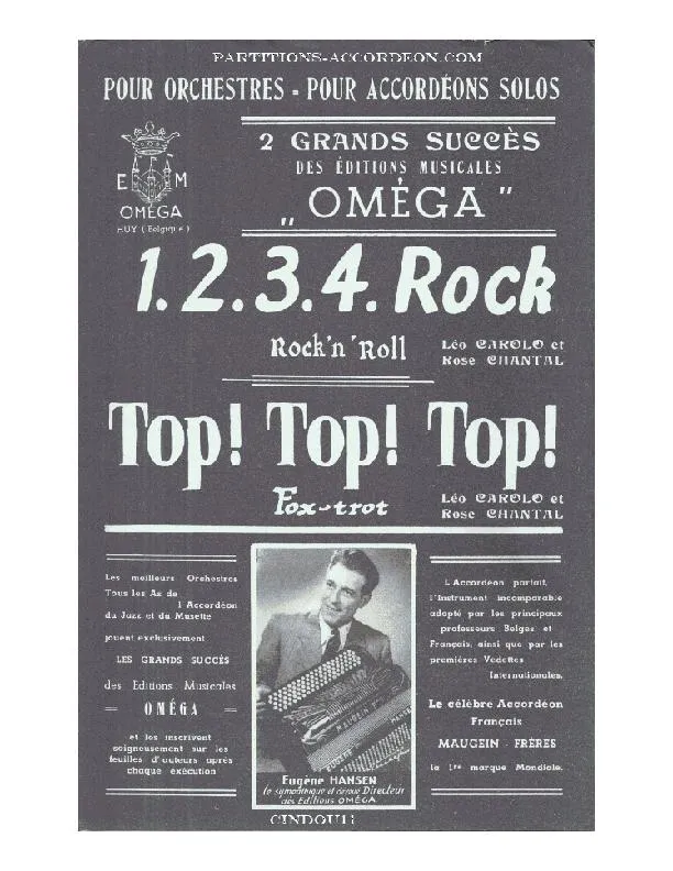 télécharger la partition d'accordéon 1 2 3 4 Rock (Orchestration Complète) au format PDF