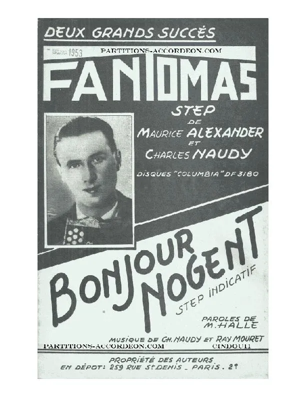 télécharger la partition d'accordéon Fantômas (Orchestration) (Step) au format PDF