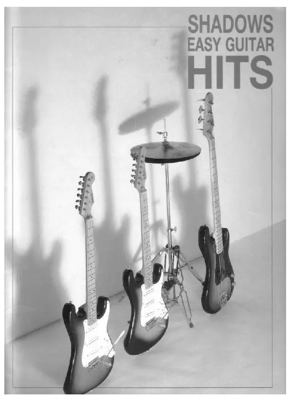 télécharger la partition d'accordéon Shadows Easy Guitar Hits (14 titres) au format PDF