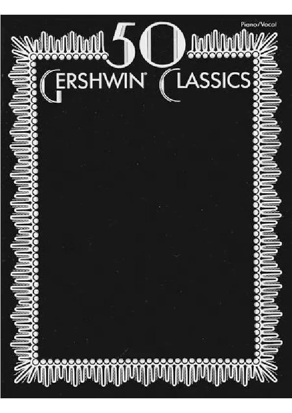 télécharger la partition d'accordéon 50 Gershwin Classics au format PDF