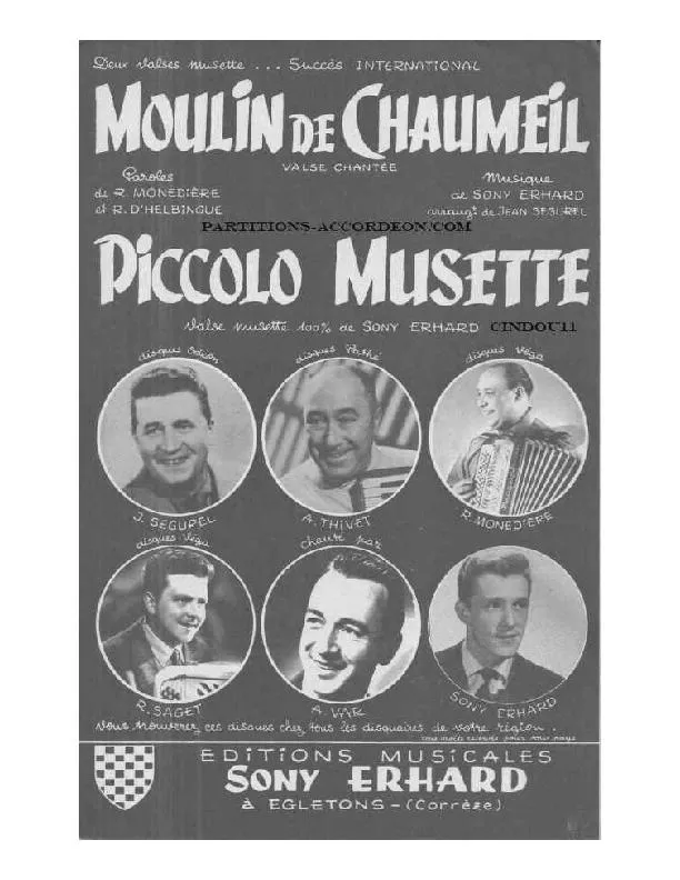 télécharger la partition d'accordéon Moulin de Chaumeil (Valse) au format PDF