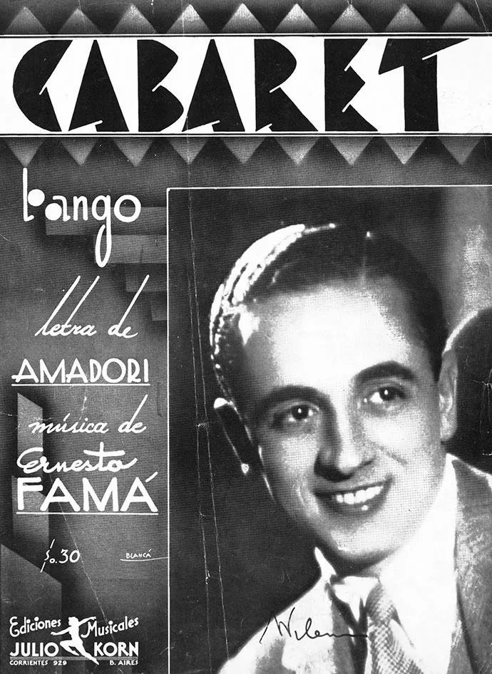 télécharger la partition d'accordéon Cabaret (Tango Chanté) au format PDF