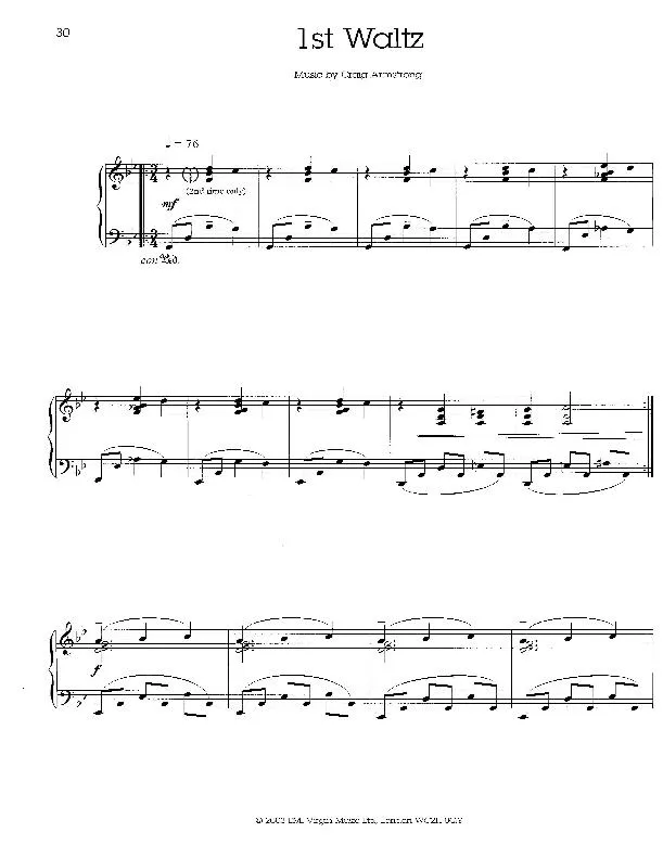 télécharger la partition d'accordéon 1st Waltz au format PDF