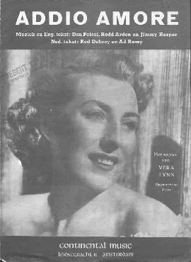 télécharger la partition d'accordéon Addio amoré (Chant : Vera Lynn) (Tango Fox Trot) au format PDF