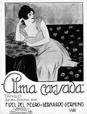 télécharger la partition d'accordéon Alma Cansada (Tango) au format PDF