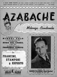 télécharger la partition d'accordéon Azabache (Tango Milonga) au format PDF