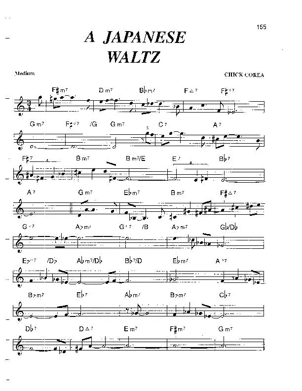 télécharger la partition d'accordéon A Japanese waltz au format PDF