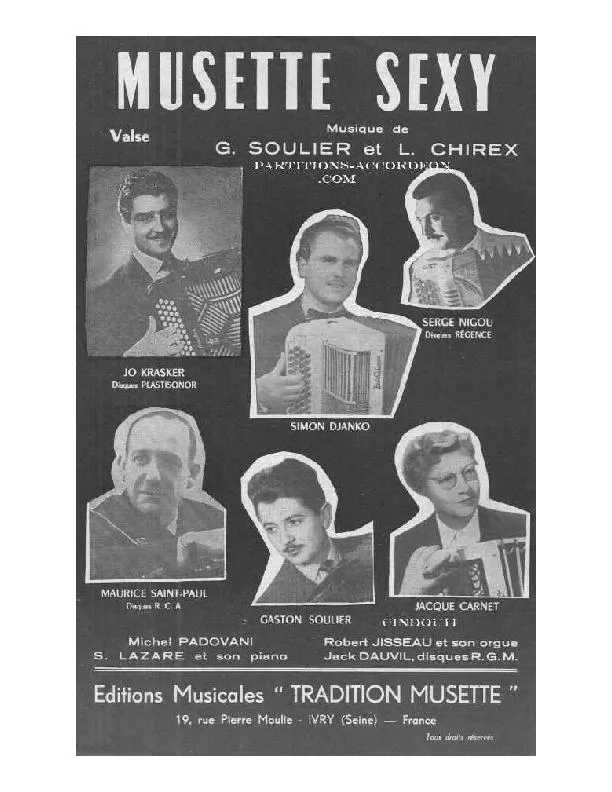télécharger la partition d'accordéon Musette Sexy (Valse) au format PDF