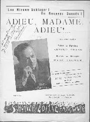 télécharger la partition d'accordéon Adieu madame Adieu (Chant : José Morrisson) (Slow Fox) au format PDF