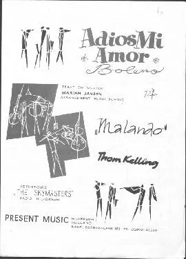 télécharger la partition d'accordéon Adios mi amor (Arrangement : Walter Kalischnig) (Interprète : The Skymasters) (Boléro) au format PDF