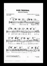 télécharger la partition d'accordéon Païs Tropical (Mon pays Tropical) au format PDF