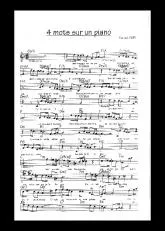 télécharger la partition d'accordéon 4 Mots sur un piano (Chant : Patrick Fiori) (Relevé) au format PDF