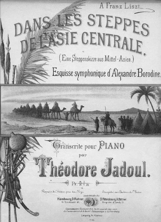 télécharger la partition d'accordéon Dans les Steppes de l'Asie Centrale (Transcription piano : Théodore Jadoul) au format PDF
