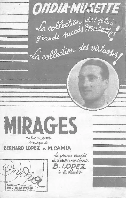 télécharger la partition d'accordéon Mirages (Valse) au format PDF