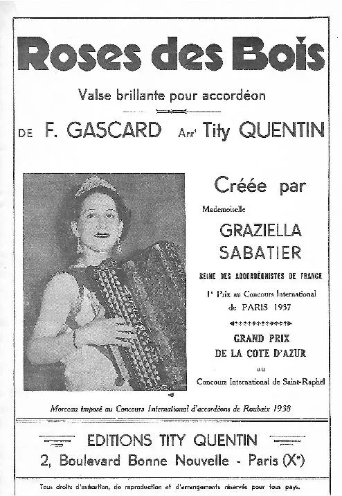 télécharger la partition d'accordéon Roses des bois (Arrangement : Tity Quentin) (Valse) au format PDF