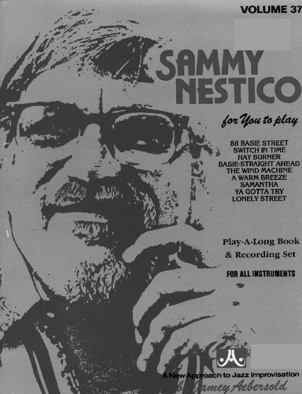 télécharger la partition d'accordéon Sammy Nestico (volume 37) (9 titres) au format PDF