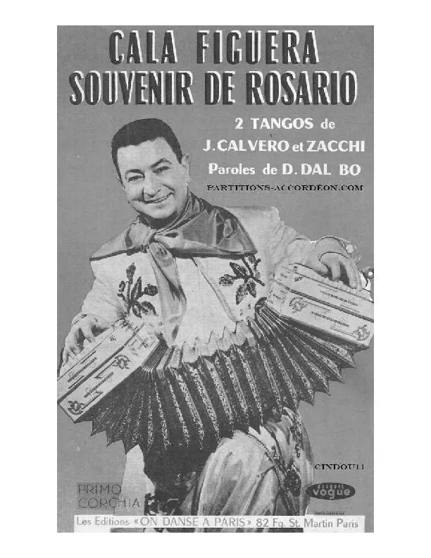 télécharger la partition d'accordéon Souvenir de Rosario (Orchestration Complète) (Tango) au format PDF