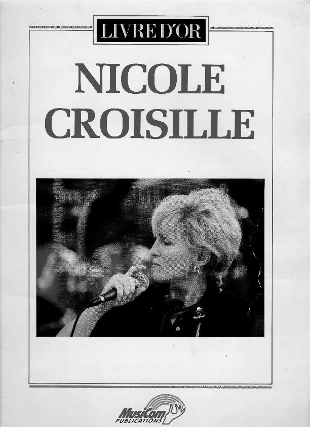 télécharger la partition d'accordéon Livre d'or : Nicole Croisille au format PDF