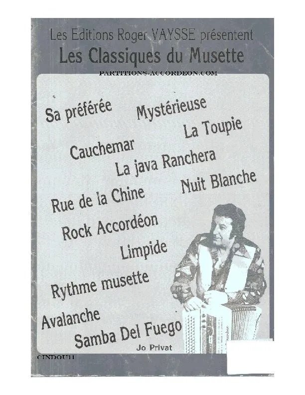télécharger la partition d'accordéon Les Editions Roger Vaysse présentent Les Classiques du Musette (12 Titres) au format PDF