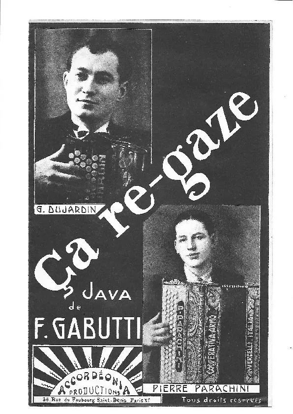 télécharger la partition d'accordéon Ça Re Gaze (Java à Variations) au format PDF
