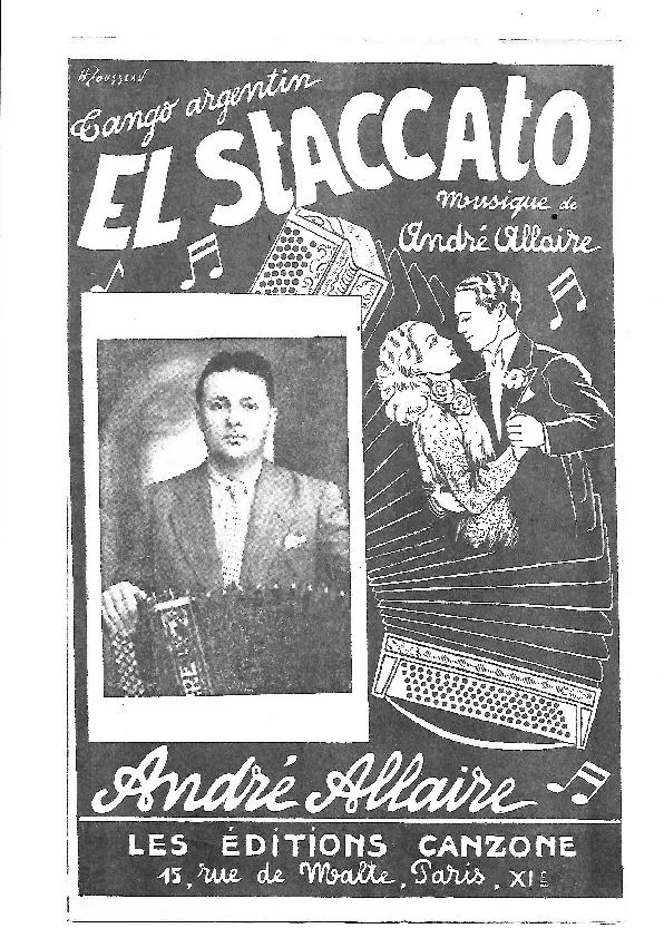 télécharger la partition d'accordéon El Staccato (Tango Argentin) au format PDF