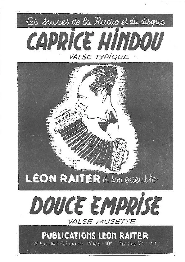 télécharger la partition d'accordéon Caprice Hindou (Valse Typique) au format PDF
