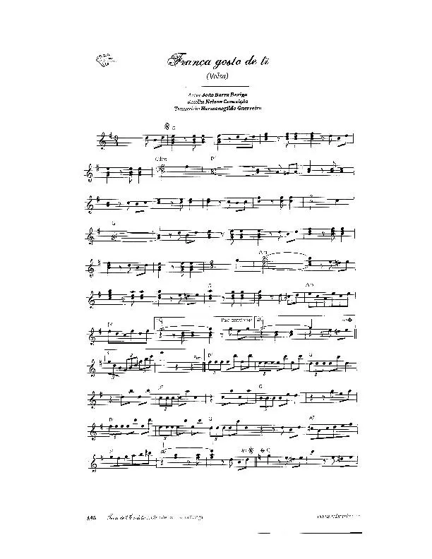 télécharger la partition d'accordéon França gosto de ti (France je t'aime) (Recueillie par : Nelson Conceição) (Transcription de : Hermenegildo Guerreiro) (Valse) au format PDF