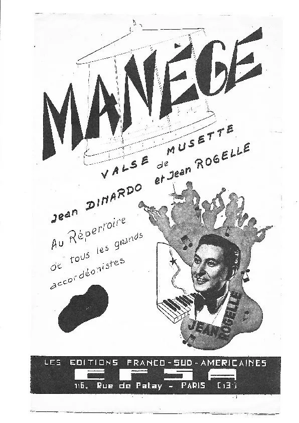 télécharger la partition d'accordéon Manège (Valse Musette) au format PDF