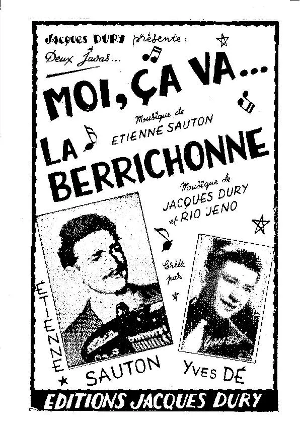 télécharger la partition d'accordéon La Berrichonne (Java) au format PDF