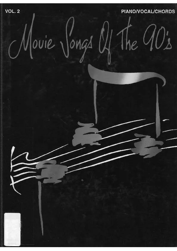 télécharger la partition d'accordéon Movie songs of the 90's (34 titres) au format PDF
