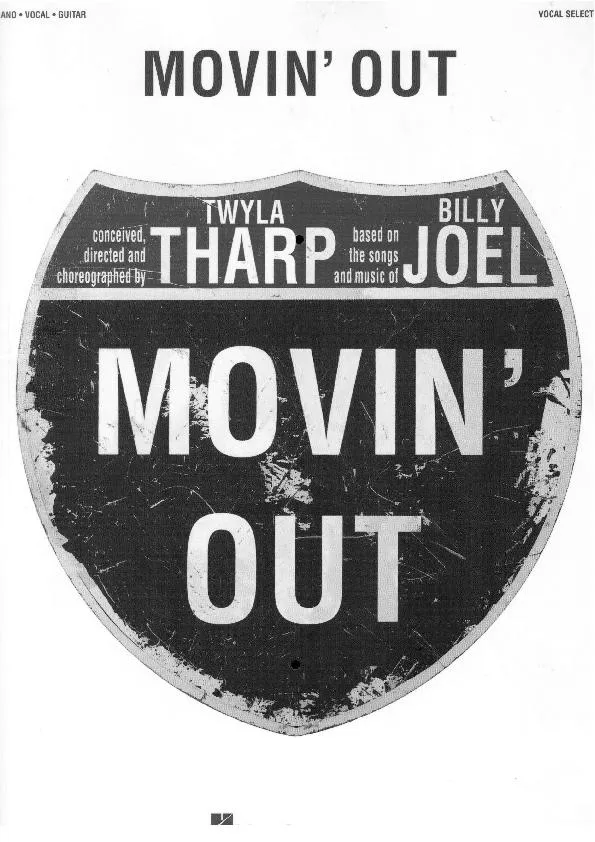 télécharger la partition d'accordéon Billy Joel : Movin' out (20 titres) au format PDF