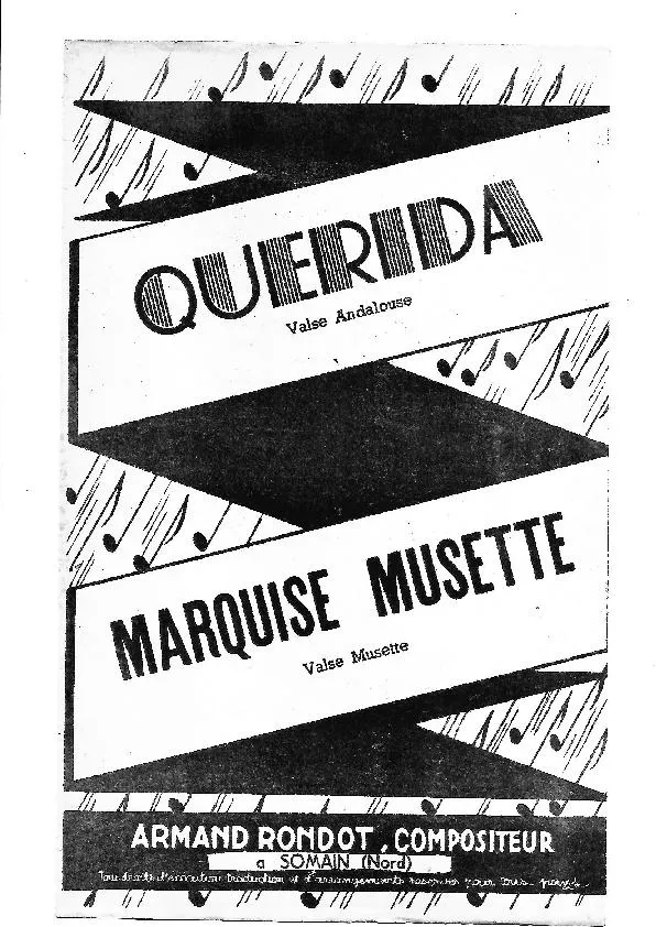 télécharger la partition d'accordéon Marquise Musette (Valse Musette) + Dédoche (Java) au format PDF