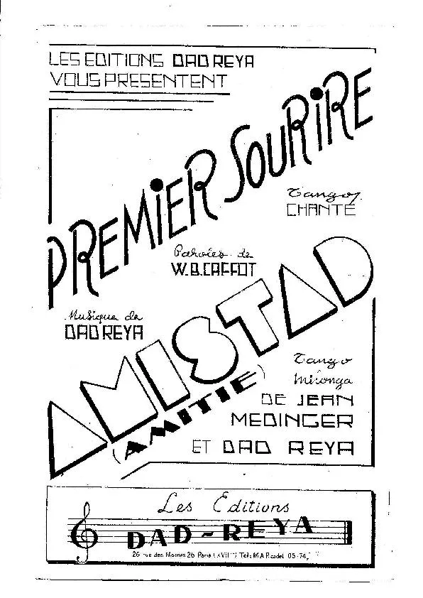 télécharger la partition d'accordéon Amistad (Amitié) (Tango Milonga) au format PDF