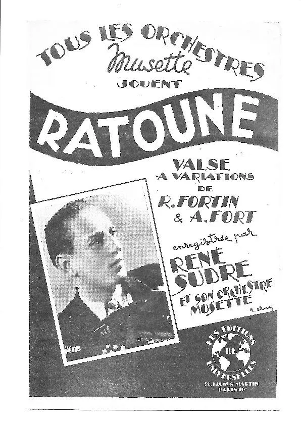télécharger la partition d'accordéon Ratoune (Valse Musette) au format PDF