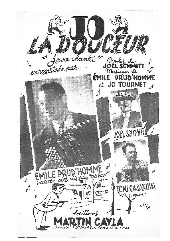 télécharger la partition d'accordéon Jo la douceur (Java Chantée) au format PDF