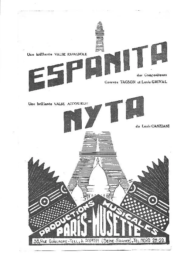 télécharger la partition d'accordéon Espanita (Valse Espagnole) au format PDF